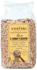 Fulgi Verival din 5 cereale - organici, pachet de 6 (6 x 500 g)