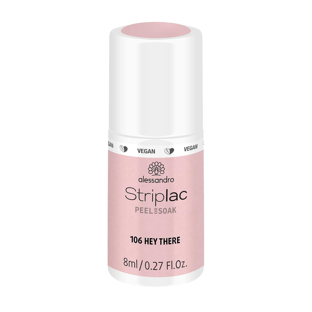 alessandro Striplac UV-Nagellack Flat White – Schonend und langanhaltend – Einfache Entfernung dank Peel-Off-Technologie – Vegan und tierversuchsfrei – 8 ml