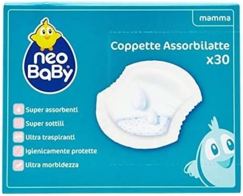 Neo Baby, Cupe de absorbție a laptelui matern, 30 buc Accesorii Hrana si Alaptare Bebe Naty Shop