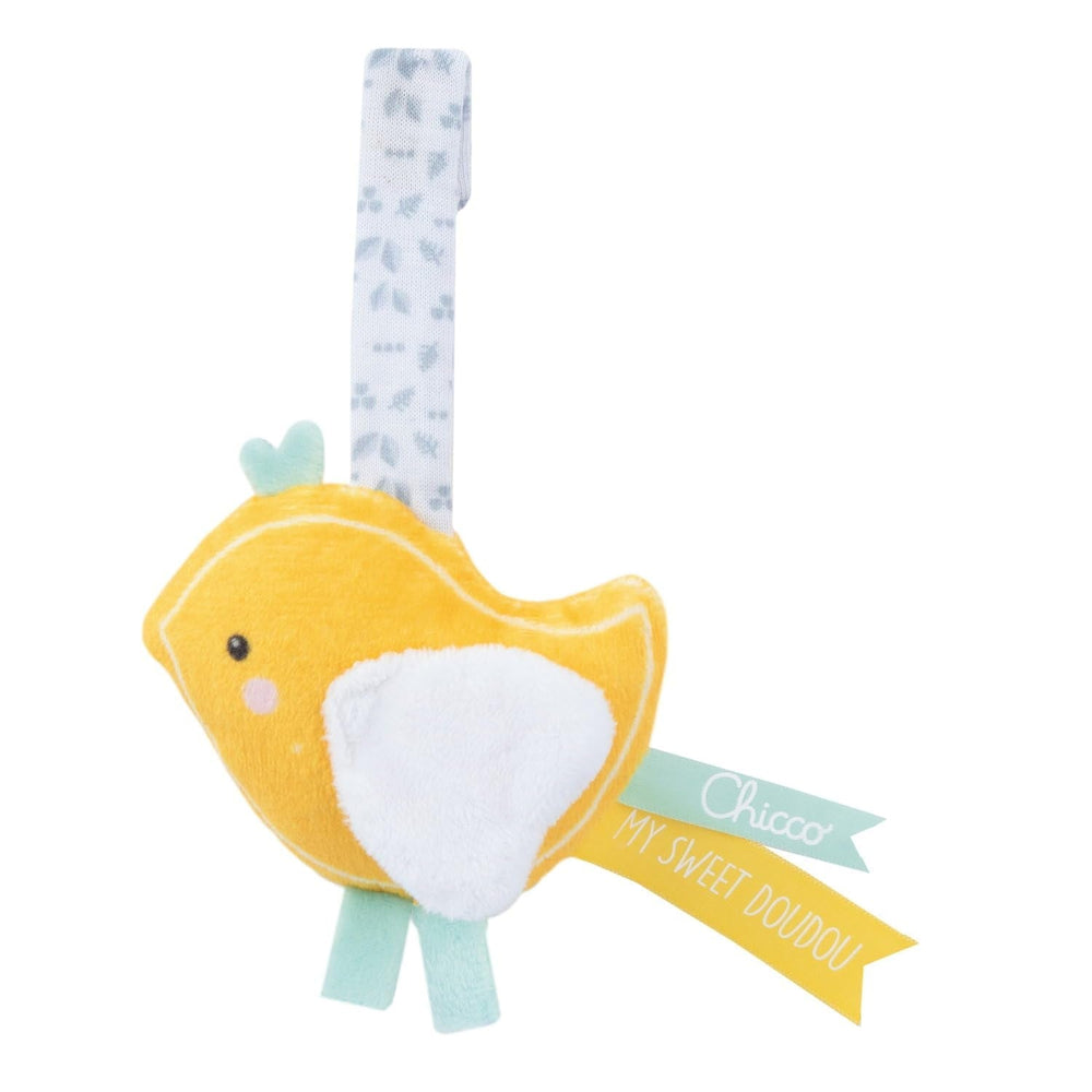 Chicco, Set Cadou Naștere My Sweet Doudou, Pătură DouDou Moale, Suzetă din Velur, Inel de Dentiție cu Elefanți în Relief, Idei de Cadou pentru Nou-născuți de la 0 Luni