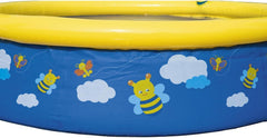 Piscină Bestway Fast Set cu pulverizator de apă, 477 L, multicoloră, 152 x 152 x 38 cm