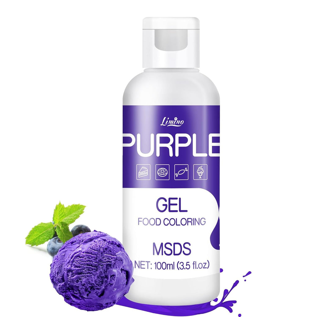 Colorant alimentar în gel - 100 ml, coloranți alimentari în gel pentru prăjituri, copt, fursecuri, macaroane - Colorant alimentar concentrat fără zahăr pentru decorarea torturilor, băuturi, ouă de Paște, slime DIY (alb)