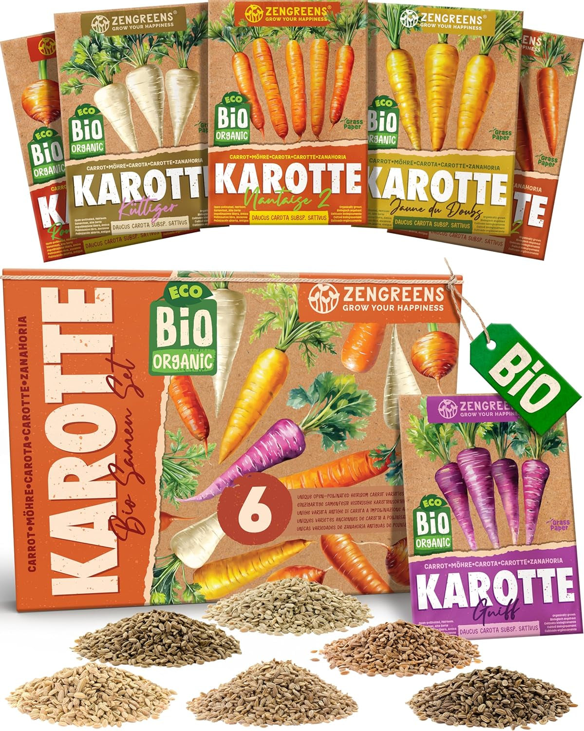 Bio Wintergemüsesamen Im 20Er Set - 20 Winter Gemüse Samen Für Den Einfachen Anbau Im Garten, Balkon Oder Hochbeet - Pflanzensamen - Saatgut