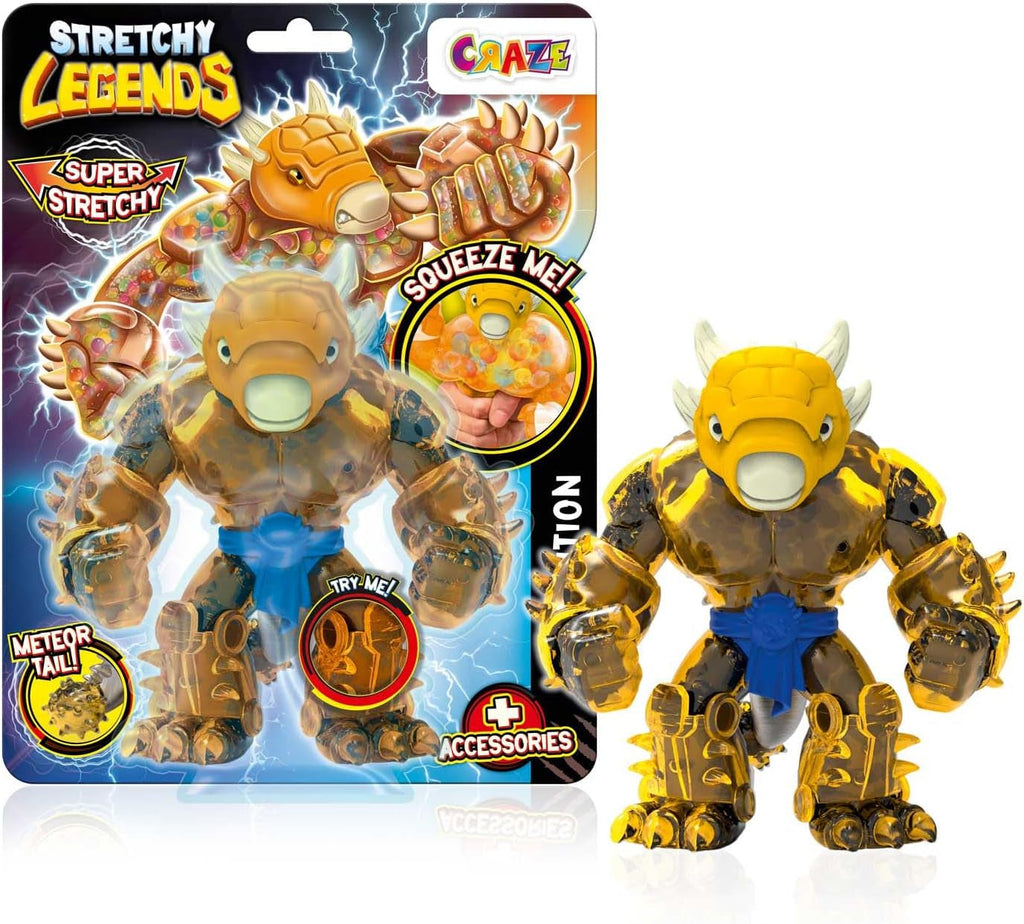STRETCHY LEGENDS D'Molition - Figurine de acțiune elastice pentru copii, figuri de supereroi elastice pentru a colecta cu umplutură de slime Action figures Naty Shop Stretchy D'Molition