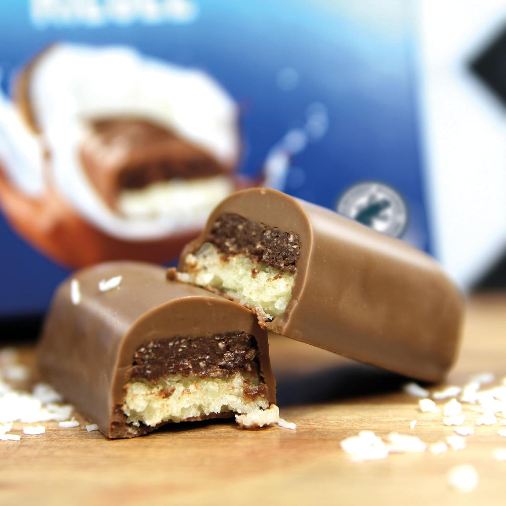 Frankonia, ciocolata fara zahar adaugat, batoane ciocolată - nucă de cocos, 100 g (3x33 g) Naty Shop