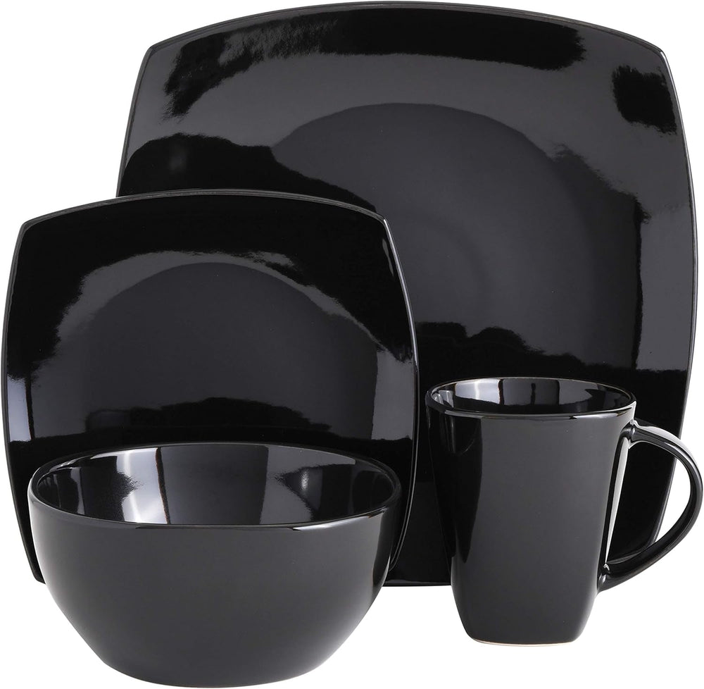 Geschirrset aus reaktiver Emaille-Keramik für 4 Personen, 16-teilig. Geschirrsets Naty Shop