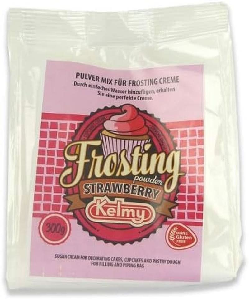 Glasurpulver Kelmy-Erdbeeren, 300 Gramm Naty Shop Glasuren und Dekor