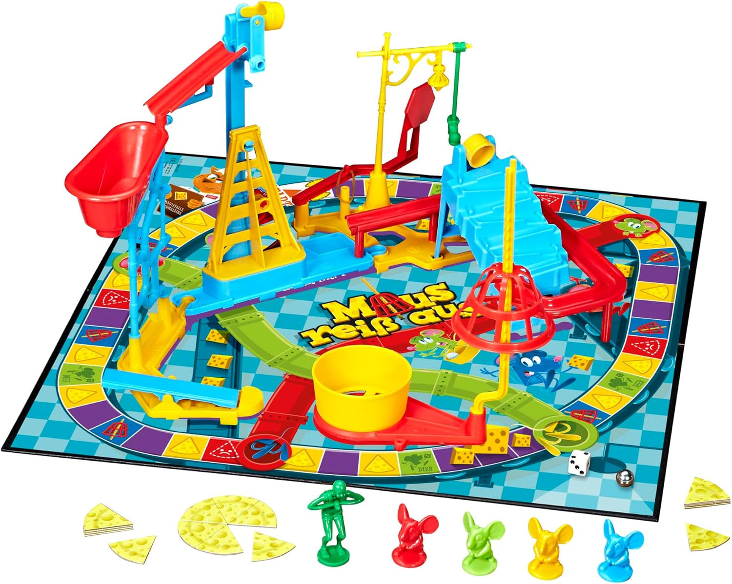 Mouse Run Away, ein Familienspiel für 2 bis 4 Spieler, ein klassisches Multiplayer-Brettspiel mit einfachem Aufbau für Kinder ab 6 Jahren, ein Familienbrettspiel