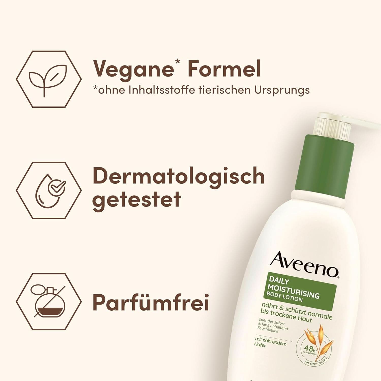 Aveeno Daily Moisturizing Body Lotion, 300 ml Kosmetik und Schönheit Naty Shop