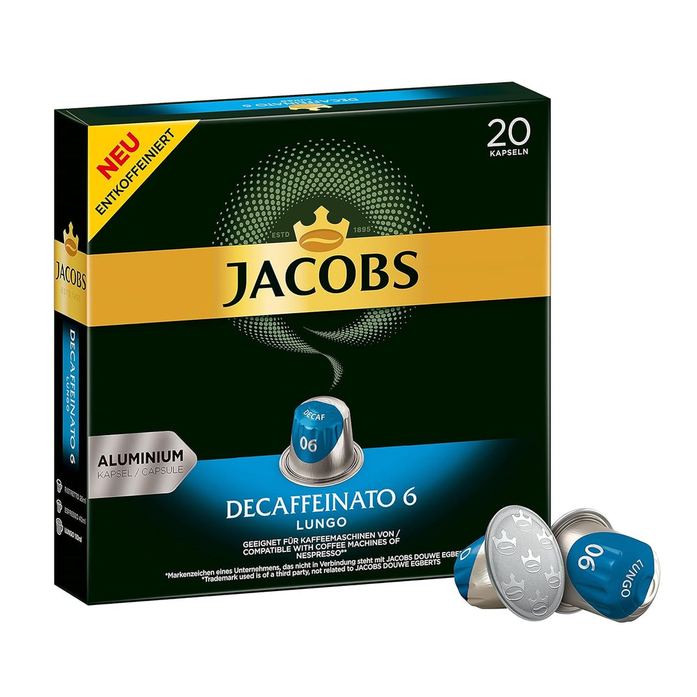 Kaffeekapseln Espresso Ristretto, Intensität 12 von 12, 10 x 20 Getränke & Kaffeekapseln Lungo Decaffeinato- Intensität 6- 200 Nespresso kompatible Kapseln, 10er Pack, 10 x 20 Getränke