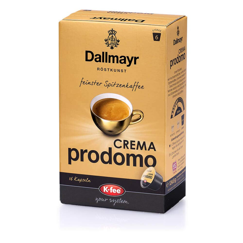 CREMA d'Oro INTENSA Kaffeekapseln, 96 Stück, kompatibel mit Tchibo Cafissimo (R)*, 6er pack (6 x 16 Stück) & CREMA prodomo Kaffeekapseln, kompatibel mit Tchibo Cafissimo(R)*, (6 x 16 Stück)