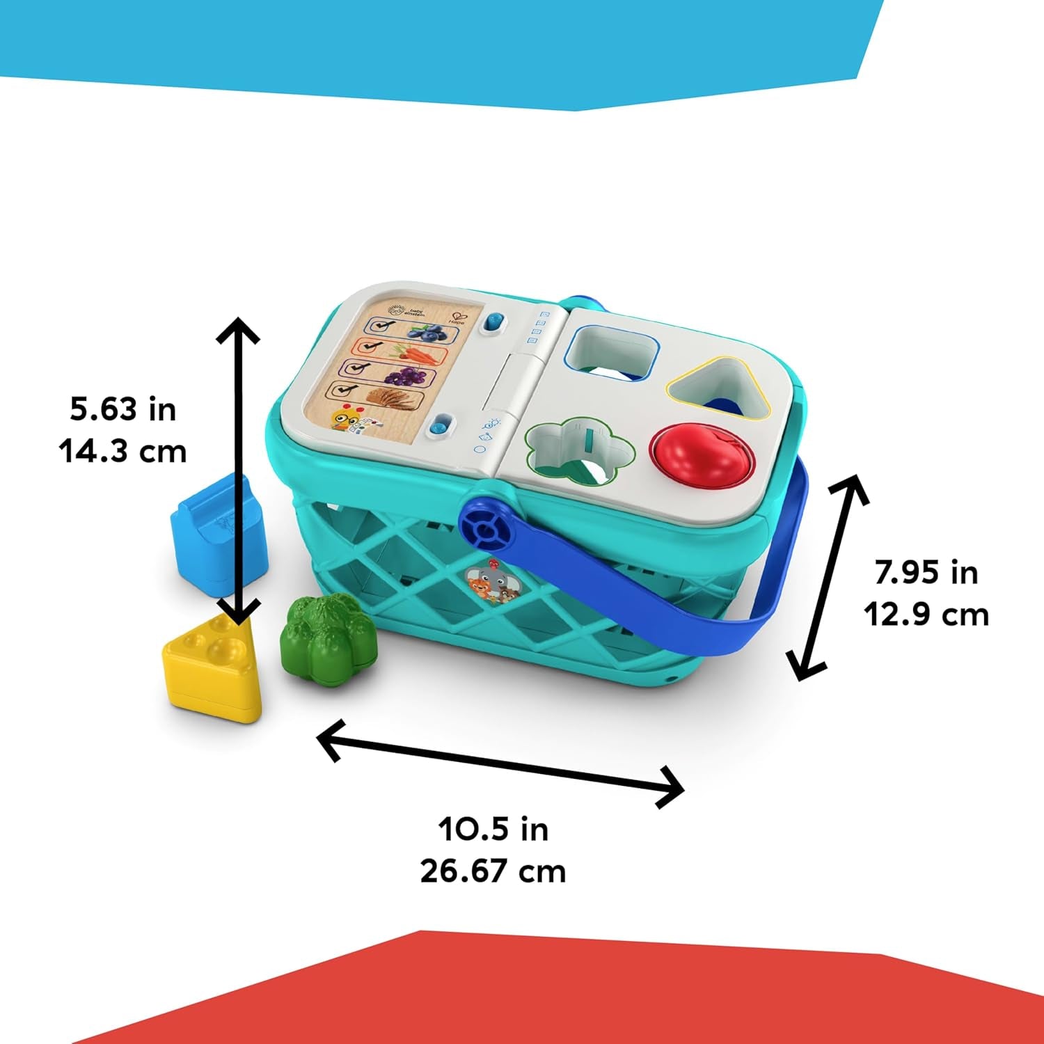 Jucărie Baby Einstein + Hape Magic Touch Register Pretend to Check Out, cu sunete reale și muzică, de la 9 luni în sus Jucarii Bebe Naty Shop