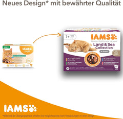 IAMS Delights Hrană umedă pentru pisici cu pui în sos pentru pisici senior de 7 ani și peste - Dimensiune de probă, Plic individual, 1 x 85g
