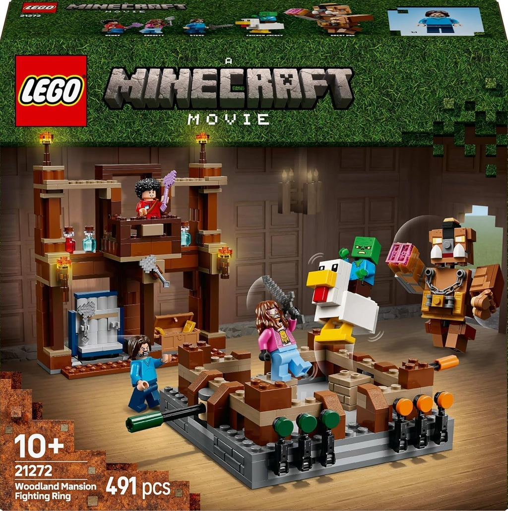 LEGO Minecraft Forest Manor cu ring de box - set pentru gameri cu zombie și Oberborst - jucărie de construcție interactivă cu echipamente și piste - cadou pentru băieți și fete 10+ - 21272 Seturi de constructie Besuche den LEGO-Store