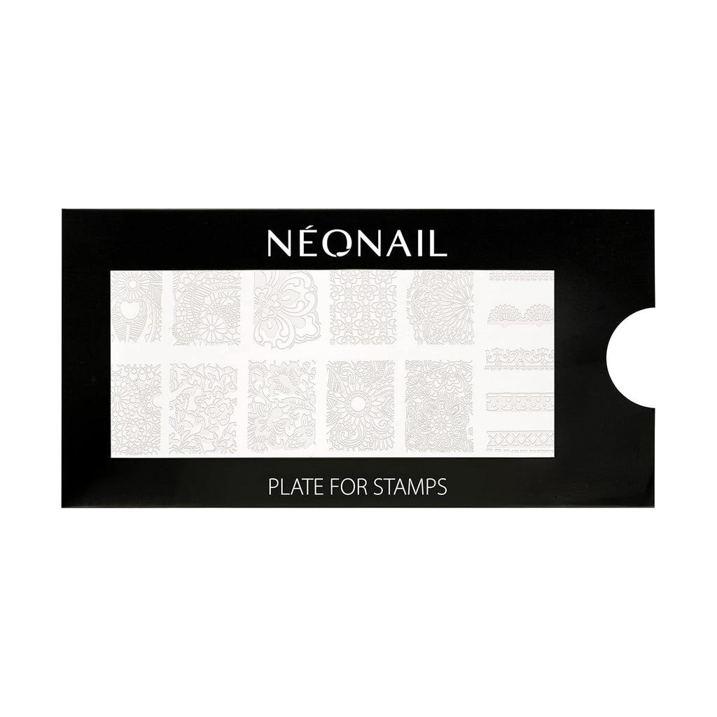 NÉONAIL Nagel Stempel Mit Schaber - Nägel Selber Machen - Nail Art Stamper - Nageldesign Für Nagel Schablone - French Nails Stempel - Silikon Nagelstempel