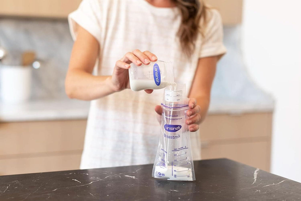Lansinoh Aufbewahrungsbeutel für Muttermilch, 25 Stück Lebensmittel- und Stillzubehör Bebe Naty Shop