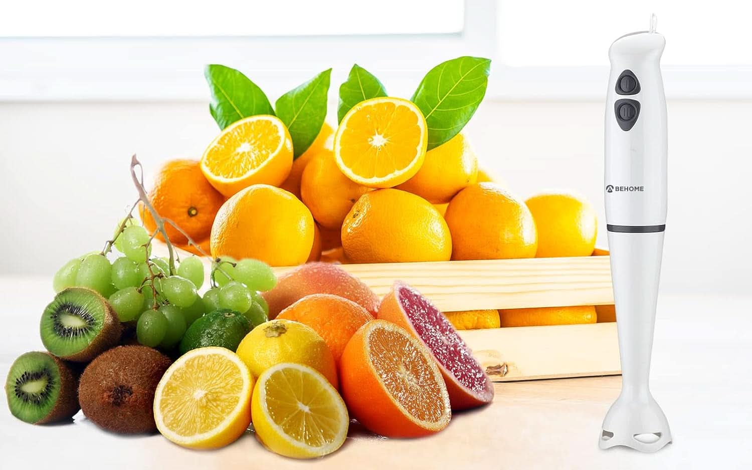 Stabmixer Elektrischer 250 Watt, Edelstahl-Mixer Mit Abwaschbarem Stiel, Pürierstab Für Sauce, Püree, Babynahrung, Suppe, Smoothies Bucatarie Naty Shop