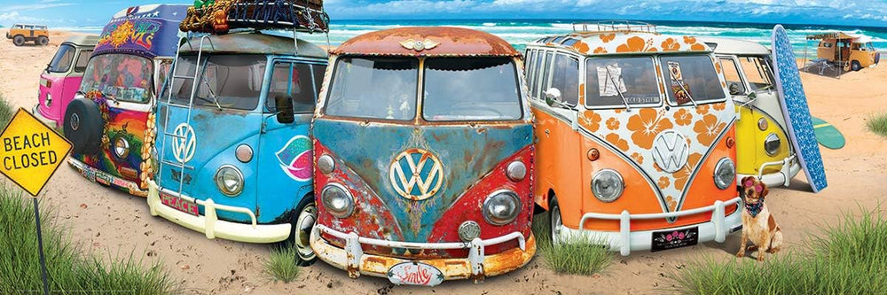 VW Bus - Kombination (Puzzle): Panorama-Puzzle, 1000 Puzzle Naty Shop