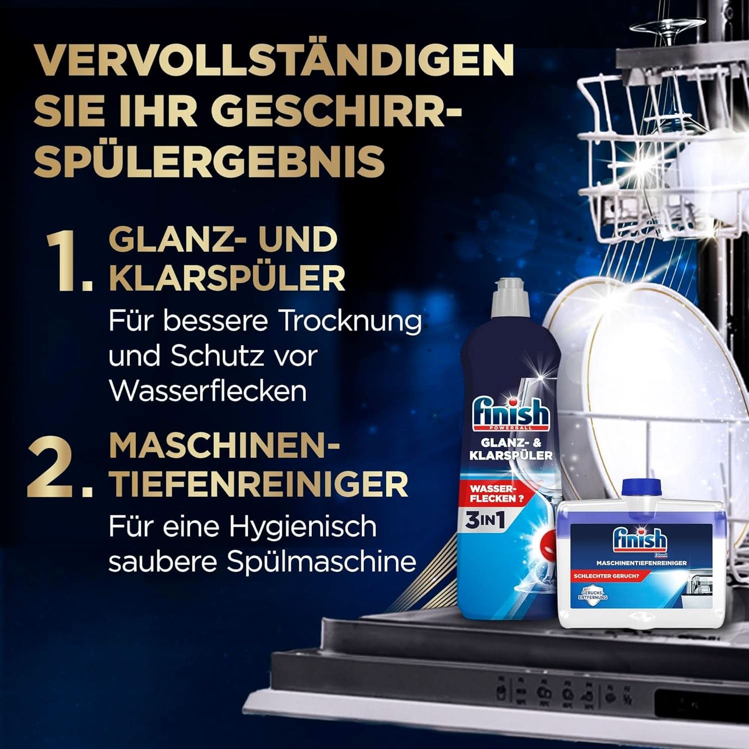 Finish Ultimate plus Infinity Shine Citrus Dishwasher Tabs – Tabs für die Spülmaschine, Intensivreinigung – 105 Kapseln, Zitrone Naty Shop