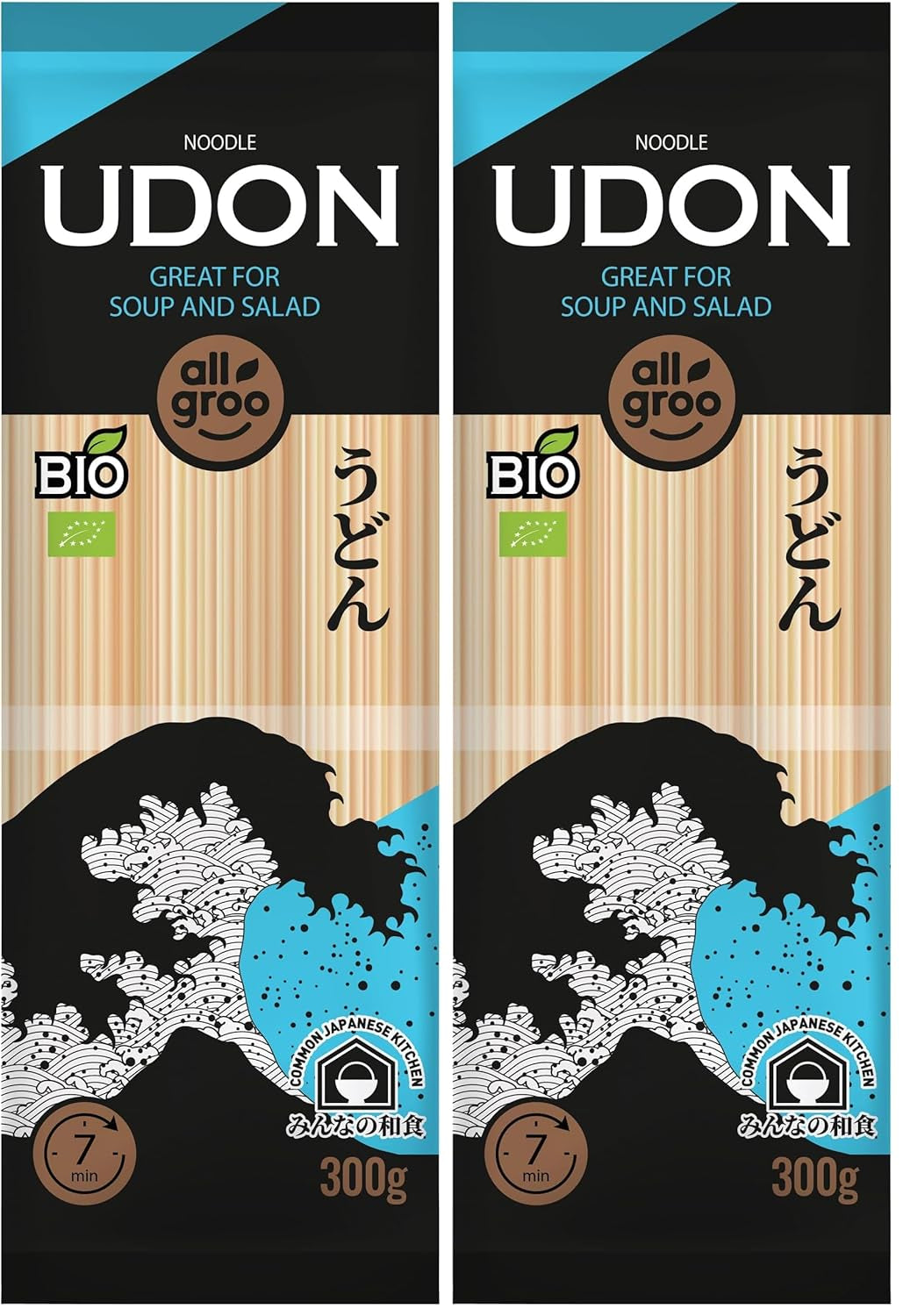 Allgroo Bio-Weizennudeln, Udon, CN-BIO-154-1 x 300 g