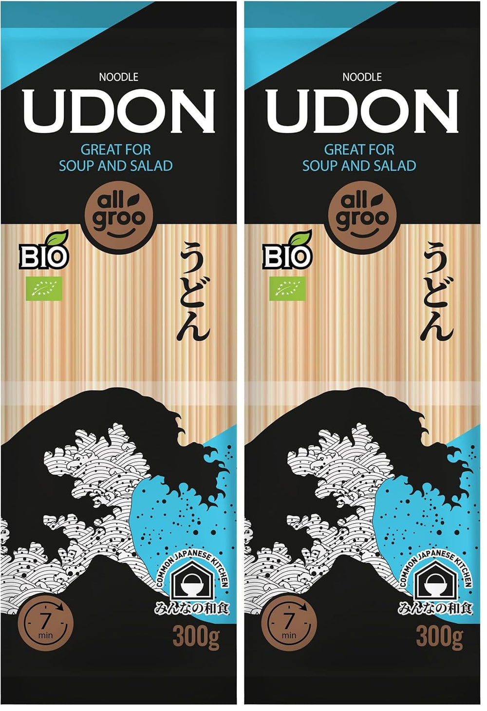 Allgroo Bio-Weizennudeln, Udon, CN-BIO-154-1 x 300 g
