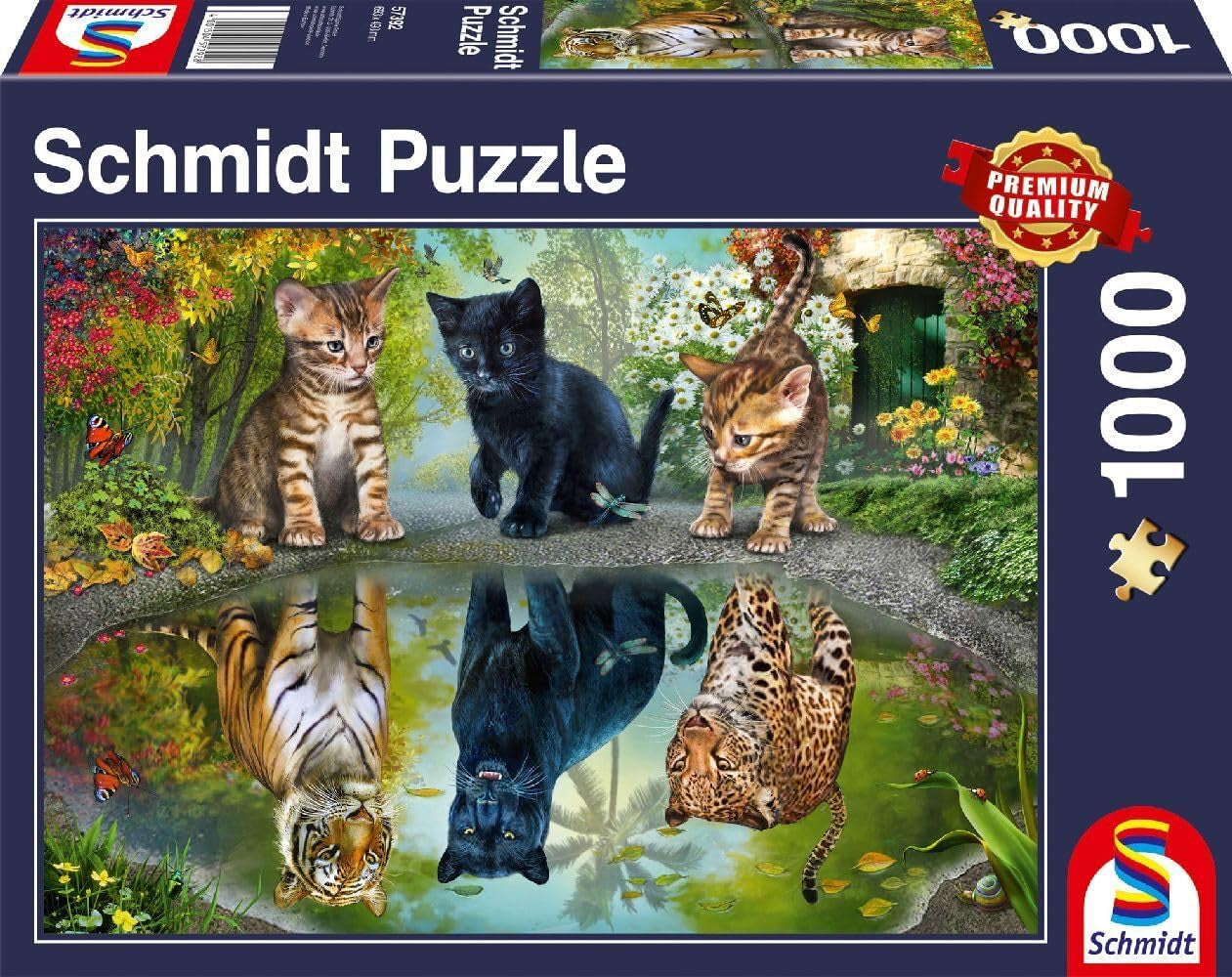 Schmidt Spiele 57392 Dream Big, Katzen, Puzzle 1000 Teile Puzzle Naty Shop Standardtitel