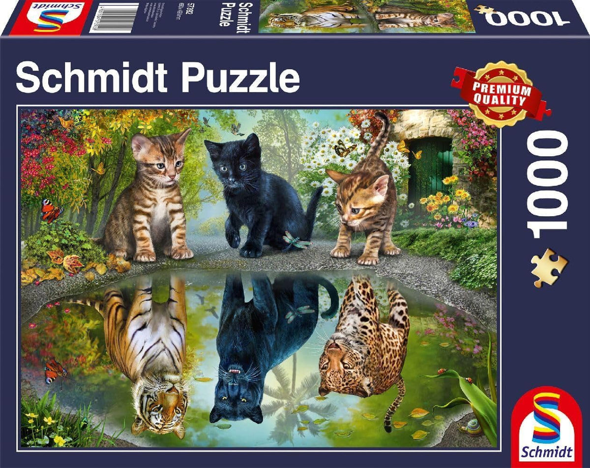 Schmidt Spiele 57392 Dream Big, Katzen, Puzzle 1000 Teile Puzzle Naty Shop Standardtitel