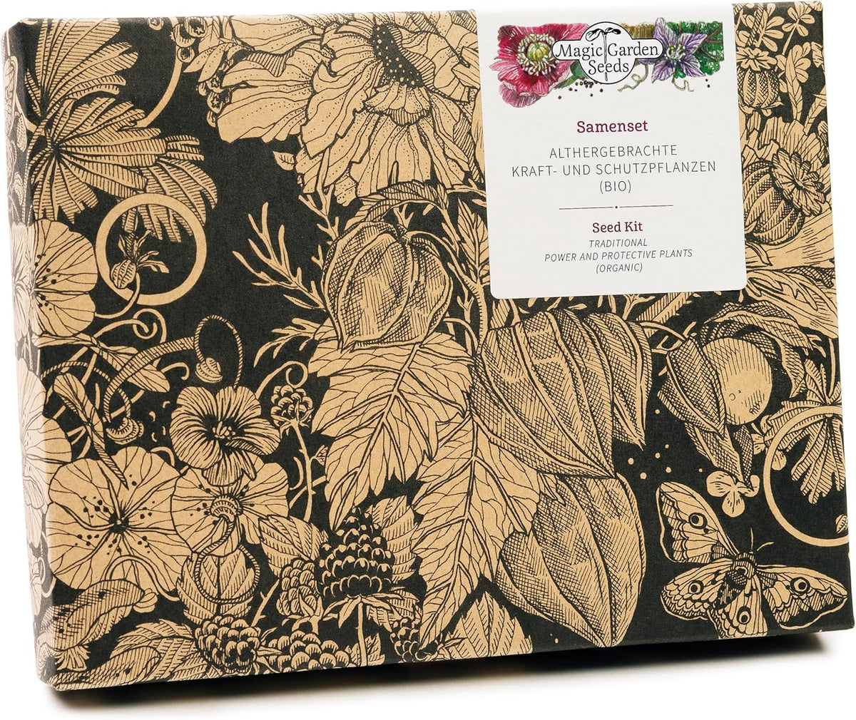 Althergebrachte Kraft- Und Schutzpflanzen (Bio) - Samen-Geschenkset Mit 4 Sehr Alten, Traditionellen, Magischen Kräutersorten