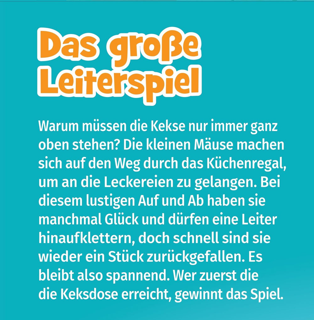 Schmidt Spiele 40553 Großes Leiterspiel, Spiel für Kinder, 52 x 36 cm