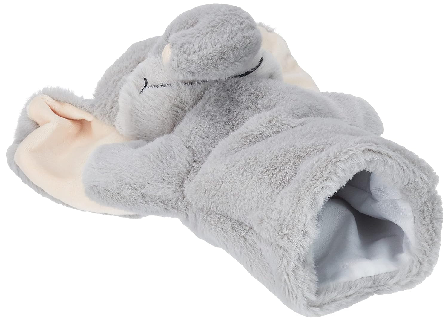 394070 Elefant păpușă de mână, gri Jucarii Bebe Naty Shop