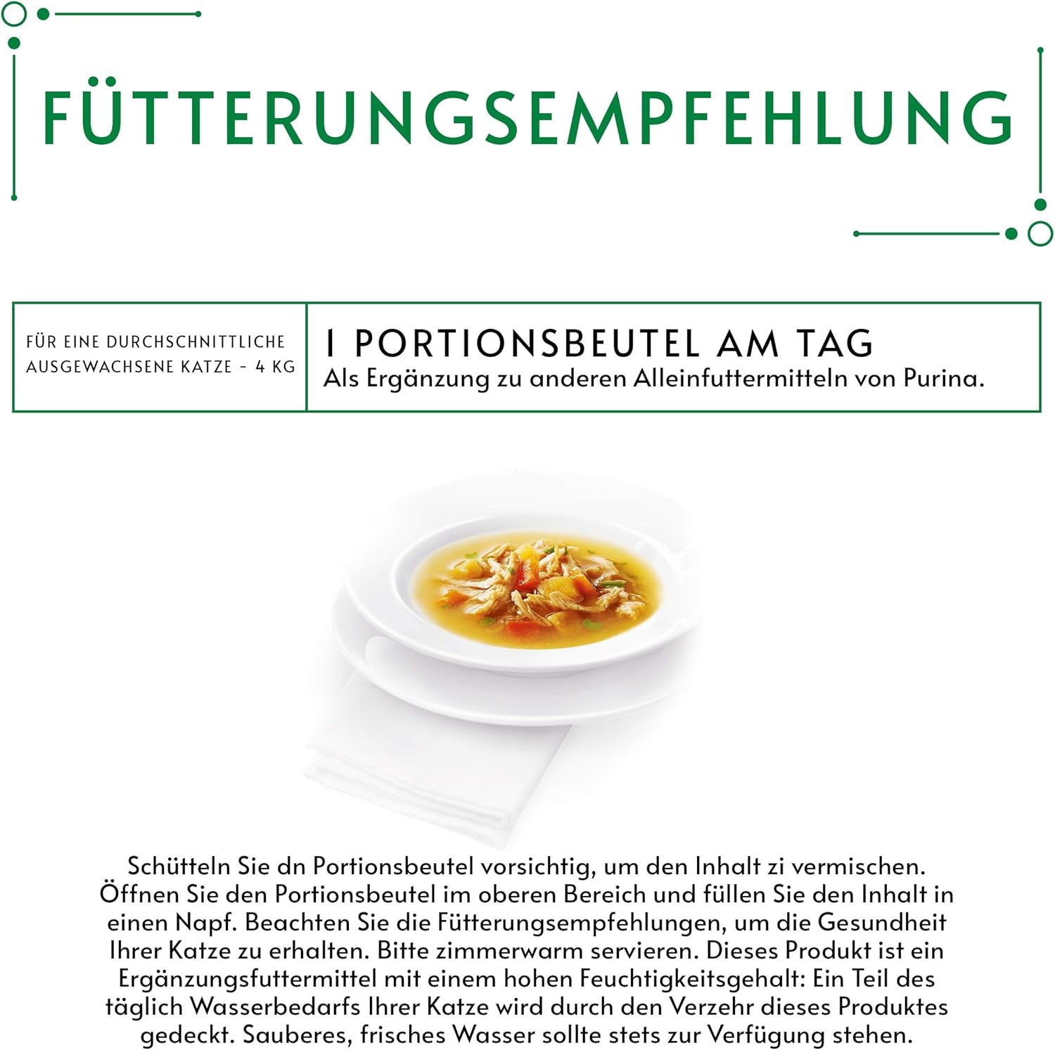 Supă Gourmet Crystal pentru pisici cu pui și legume naturale, pachet de 32 (32 x 40g)