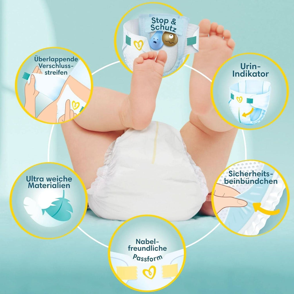 Pampers Premium Protection BIG PACK, New Baby, scutece mărimea 2 (4Kg-8Kg), 68 bucăți Mama si Copilul Naty Shop