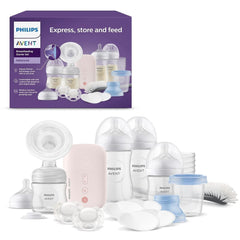 Philips Avent Elektrische Natural Motion Milchpumpe - Set Zum Abpumpen, Aufbewahren Und Füttern Inkl. Flaschen, Schnuller Und Becher (Modell SCD340/31) Lebensmittel- und Stillzubehör Bebe Naty Shop