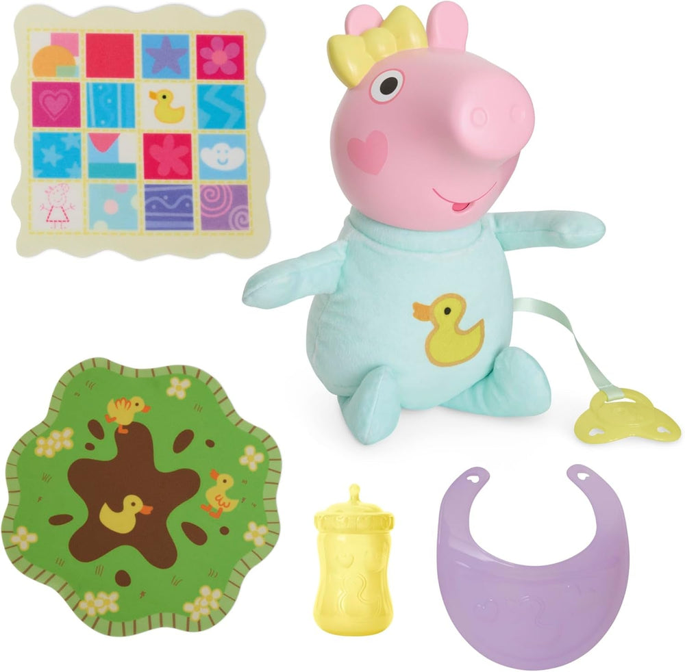 Peppa Pig Păpușa Interactivă Evie, 28 cm, cu 20 de sunete și multe funcții, set de jucării pentru copii de la 3 ani în sus