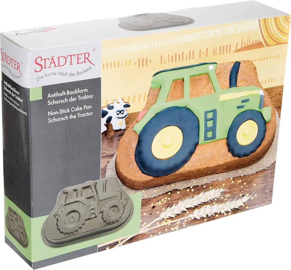 Staedter - Motivbackform Emil Der Igel - Hochwertige Antihaftbeschichtung - PFAS Frei Matrite si tavi pentru copt Naty Shop Motivbackform Traktor