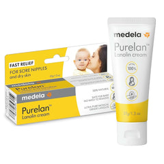 Medela Purelan 37G Lanolin Brustwarzencreme – Creme gegen wunde Brustwarzen und trockene Haut, 100 % natürlich, hypoallergen. Zubehör Essen und Stillen Bebe Naty Shop