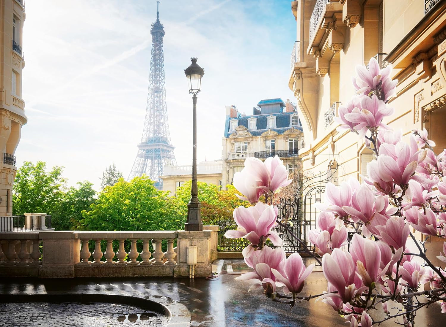 Ravensburger Puzzle 12000366 - Primăvara la Paris - puzzle jigsaw de 500 de piese pentru adulți și copii de peste 12 ani Puzzle Naty Shop Scenic