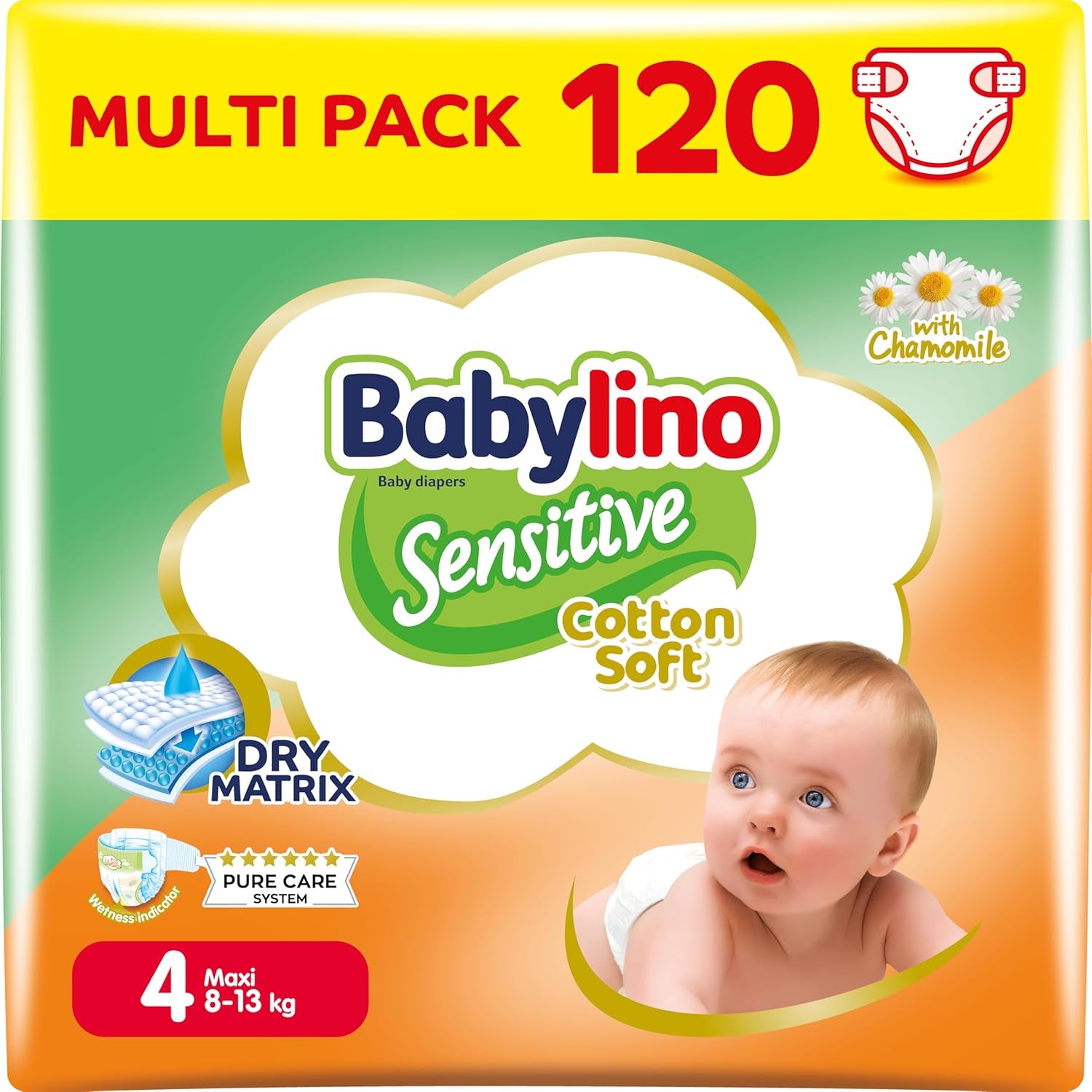 Scutece pentru bebeluși Sensitive, mărimea 1, nou-născuți (2-5 kg), 26 bucăți