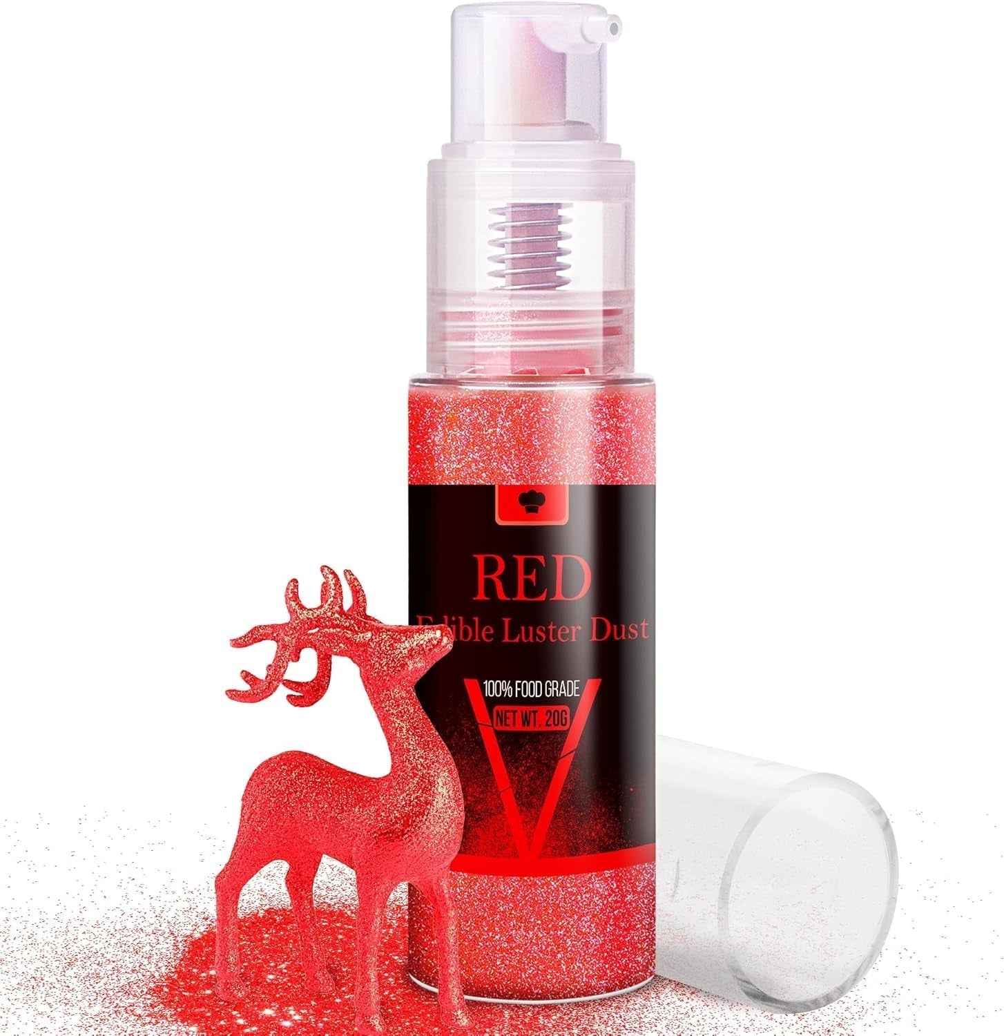 Set spray cu sclipici comestibil - 20 g praf de sclipici alimentar iridescent pentru băuturi, șampanie, prăjituri - colorant alimentar metalic comestibil pentru cocktailuri, vin, lichior, copt, prăjituri