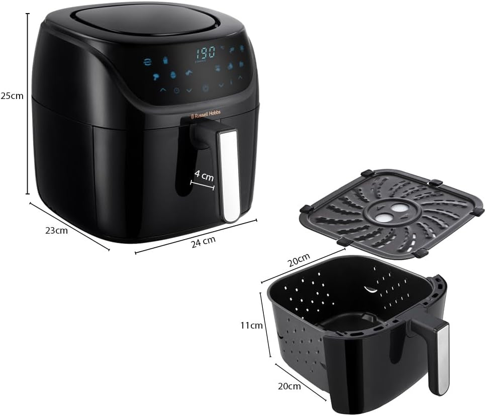 Russell Hobbs Air Fryer L 4L Rapid Airfryer, 7 Kochfunktionen, 10 Programme Haushaltsgeräte Naty Shop