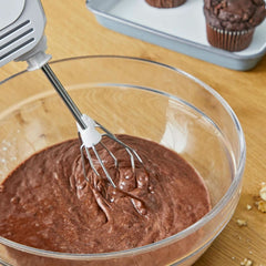 Bosch Hausgeräte Handrührer Clevermixx MFQ24200, 2 Rührbesen, 2 Spülmaschinengeeignet, 4 Stufen, Leicht, Leise, 400 W Weiß/Edelstahl Kitchen Naty Shop