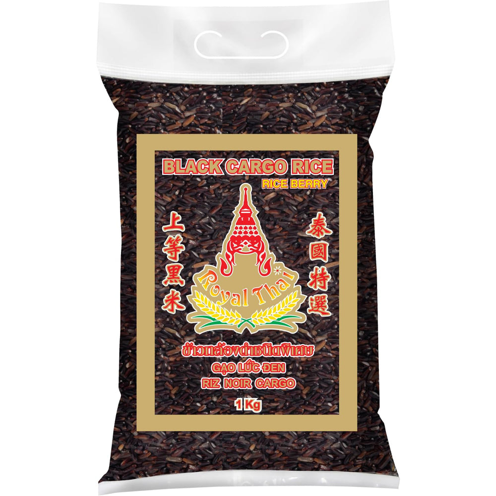 ROYAL THAI RICE – Langkörniger schwarzer Reis (Reiskörner) – 1 x 1 kg