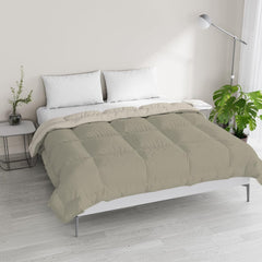 Lenjerie de pat italiană, plapumă de iarnă, taupe/crem, 250X200Cm Plapumi si pilote Naty Shop