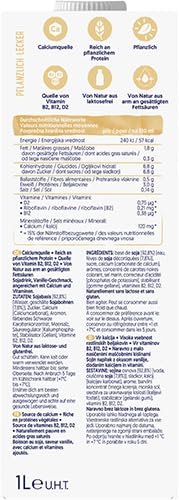 Alpro Vanille-Sojamilch 8x1L – Vegan und reich an Kalzium