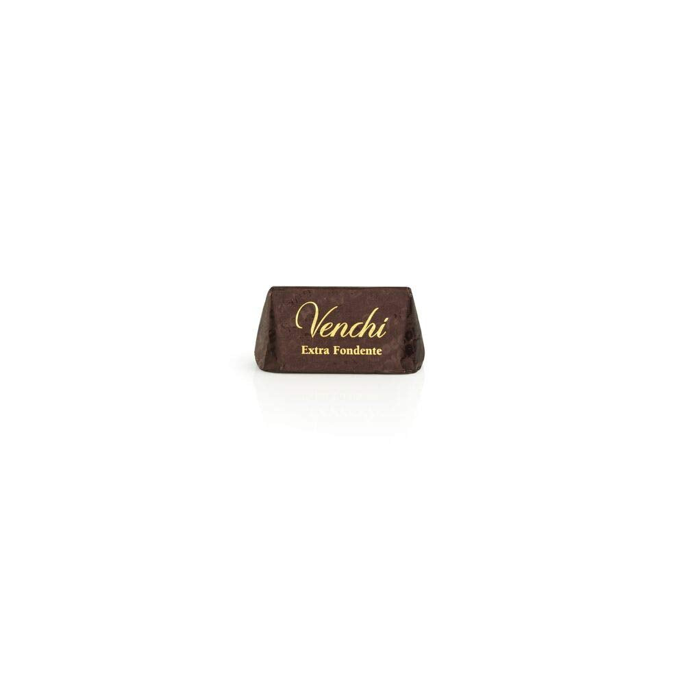 Venchi Gianduiotti Extra Black 1 kg – piemontesische Schokolade mit 75 Prozent Kakao und Haselnusspaste g.g.A., vegan, glutenfrei