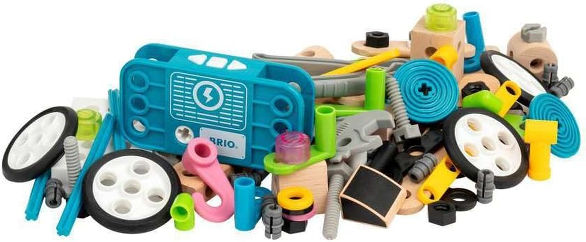BRIO Builder 34591 Motor-Konstruktionsset 120 TLG. - Set mit Motor zum Konstruieren von Hubschraubern, Autos und beweglichen Objekten Builder Konstruktionssystem - Für Kinder ab 3 Jahren