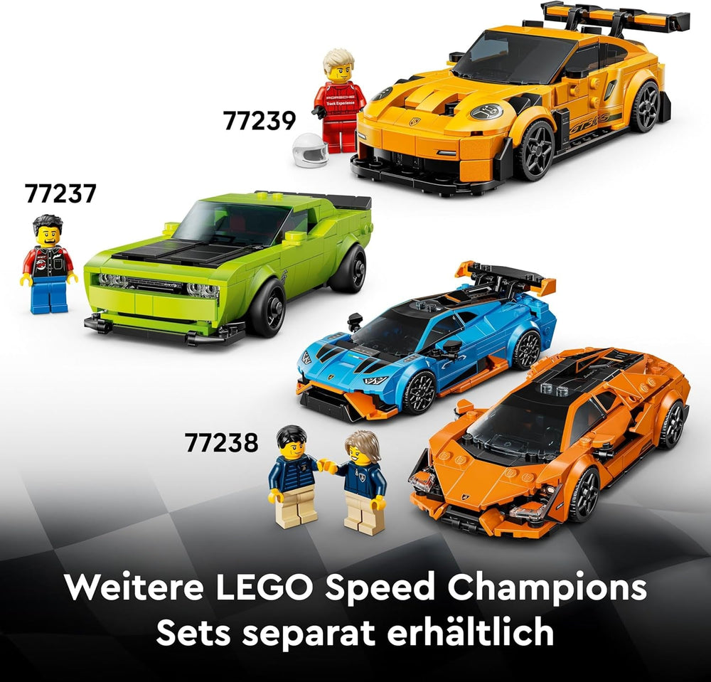 LEGO Speed Champions Bugatti Centodieci Hypersportwagen - Rennauto zum Bauen und Ausstellen - Fahrer Minifigur zum Sammeln - Geschenk für Jungen und Mädchen ab 9 Jahren und Erwachsene 77240