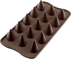 Silikon-Pralinenform Silikomart Cone Ø 2,6 x H 2,8 cm, 7,5 ml, 15 Mulden (SCG20) Kitchen Naty Shop Scg20 Cones
