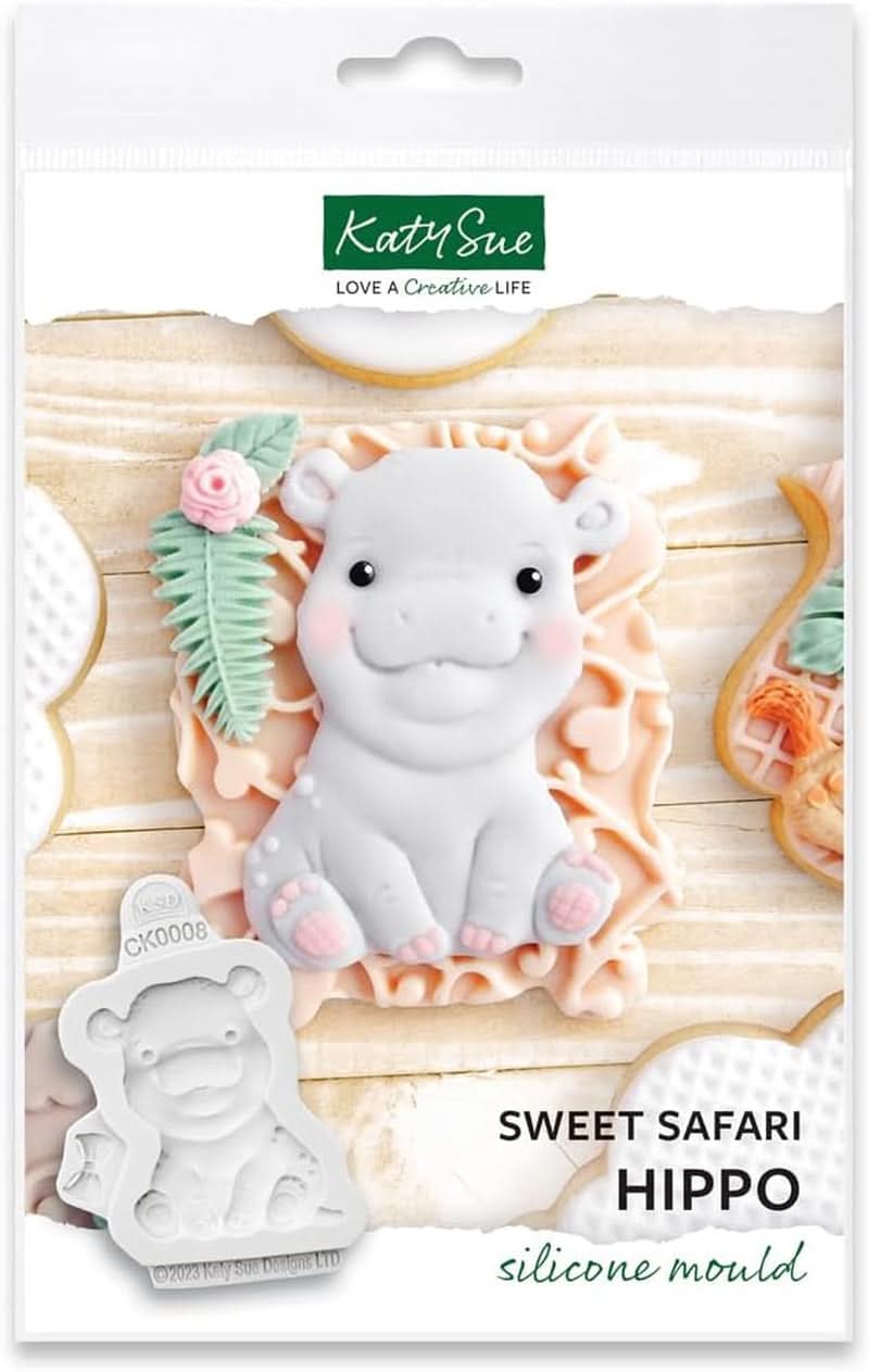 Katy Sue, Sweet Safari Silikonguss, Naty Shop Kitchen Hipopotam