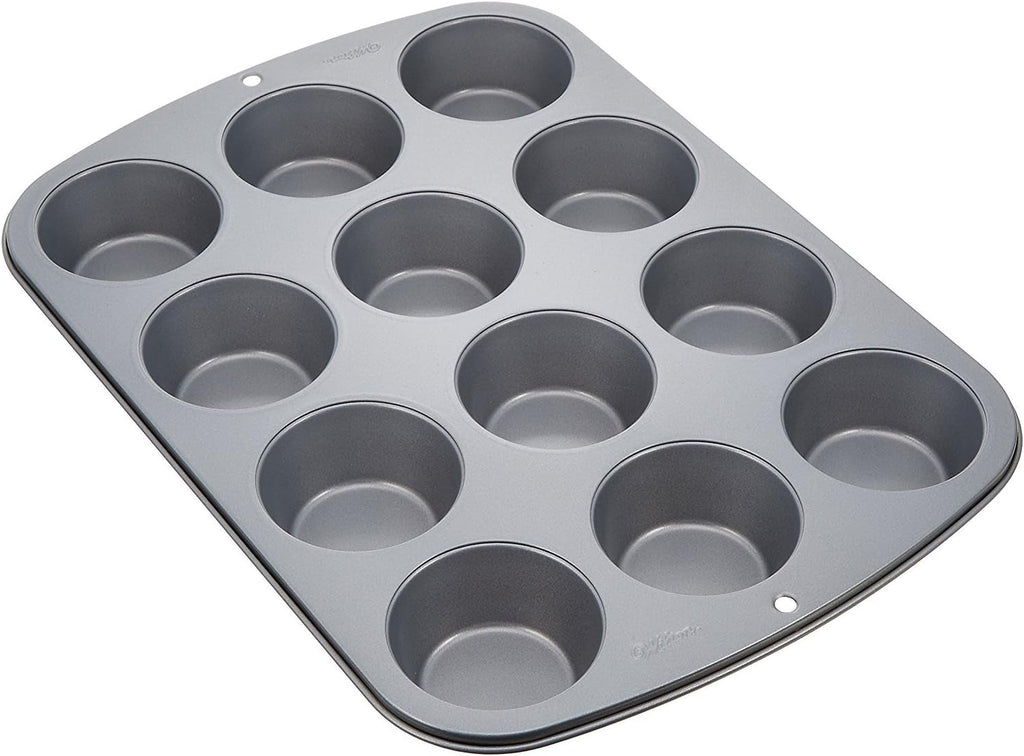 Wilton 24 Er Mini-Muffinbackform, Antihaftbeschichtet, Silber Matrite si tavi pentru copt Naty Shop 3.22 X 26.64 X 36.83 Cm